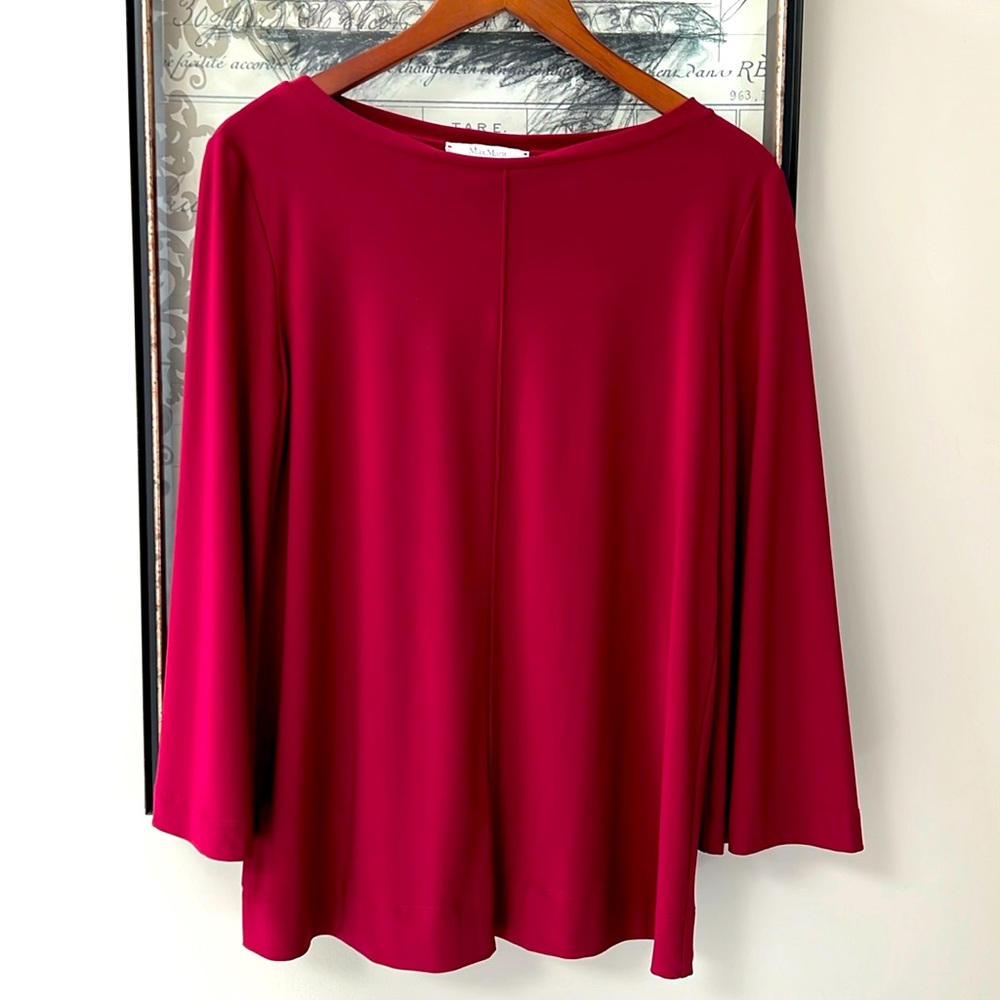 Max Mara leisure wear. Deep red top